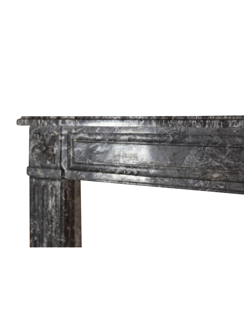 Maison Leon Van den Bogaert Cheminée Ornementale Classique En Marbre Gris Antique
