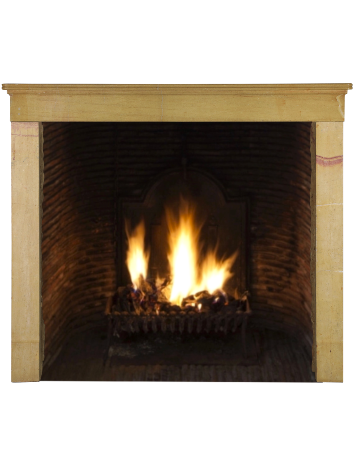 Straight Bicolor Stone Fireplace The Antique Fireplace Bank