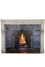 Original French Traditional Limestone Fireplace