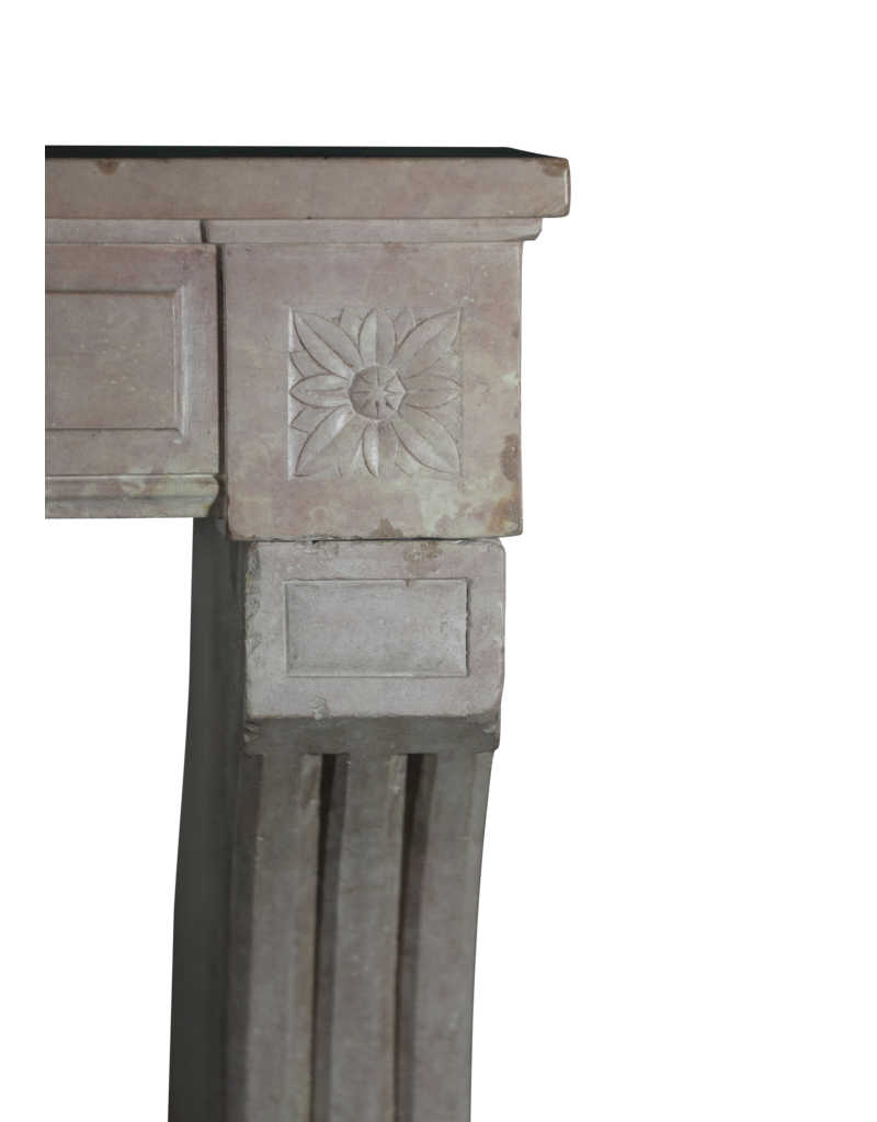 Maison Leon Van den Bogaert Cheminée Décorative En Pierre Rose Clair