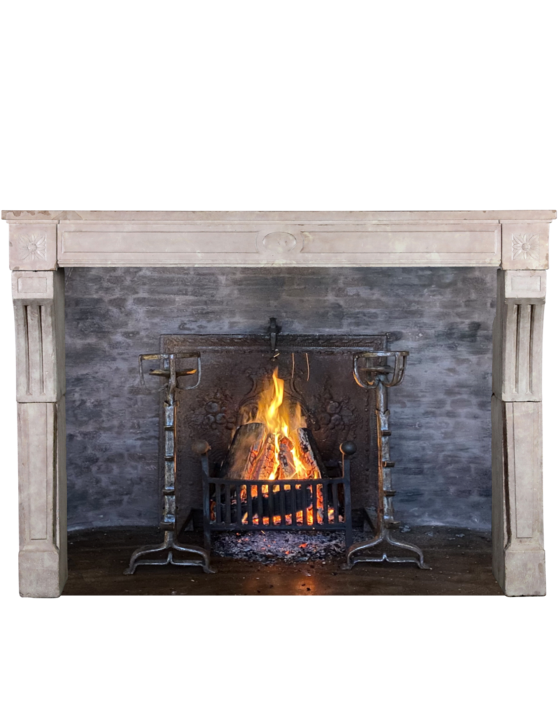 Maison Leon Van den Bogaert Pink Stone Fireplace