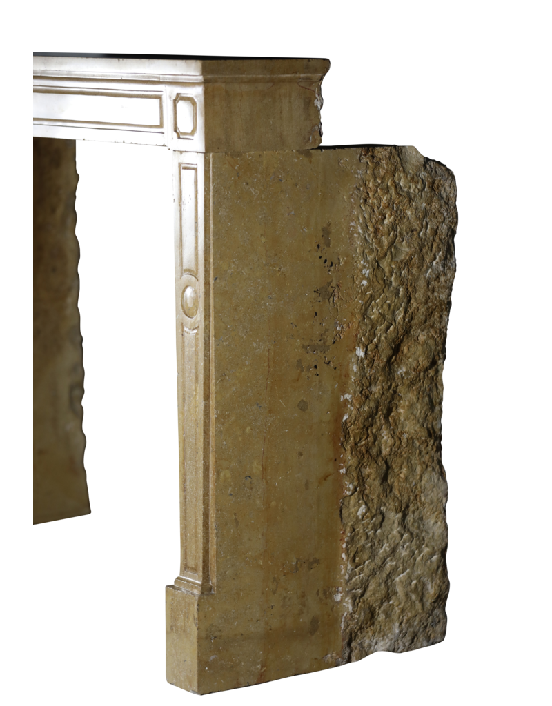 Fine Louis XVI Period Stone Fireplace