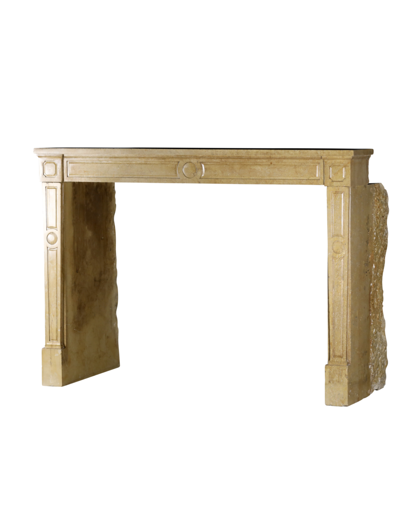 Maison Leon Van den Bogaert Fine Louis XVI Period Stone Fireplace