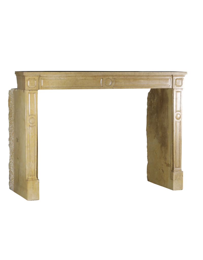 Maison Leon Van den Bogaert Fine Louis XVI Period Stone Fireplace