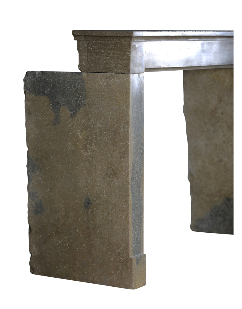 Vintage French Stone Fireplace