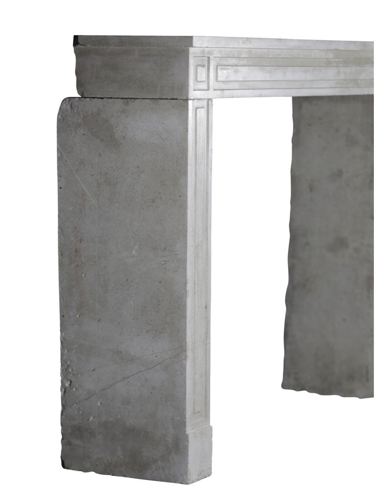 Rare French Limestone Fireplace Mantle