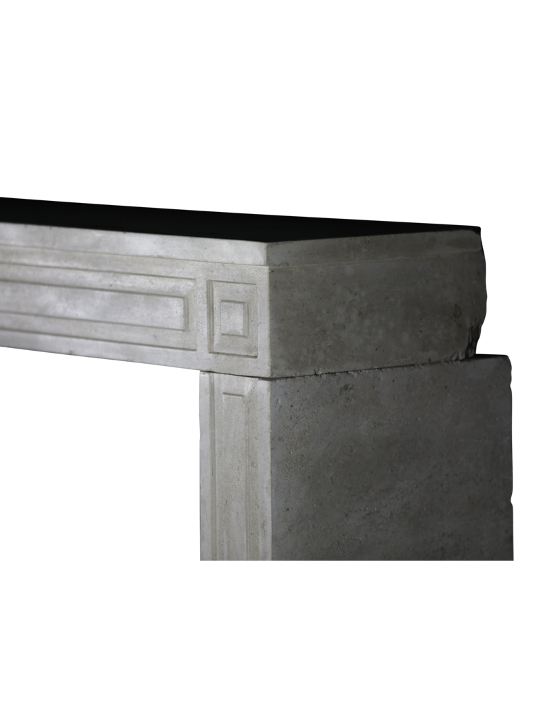 Rare French Limestone Fireplace Mantle