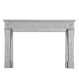 Maison Leon Van den Bogaert Parisian White Marble Fireplace