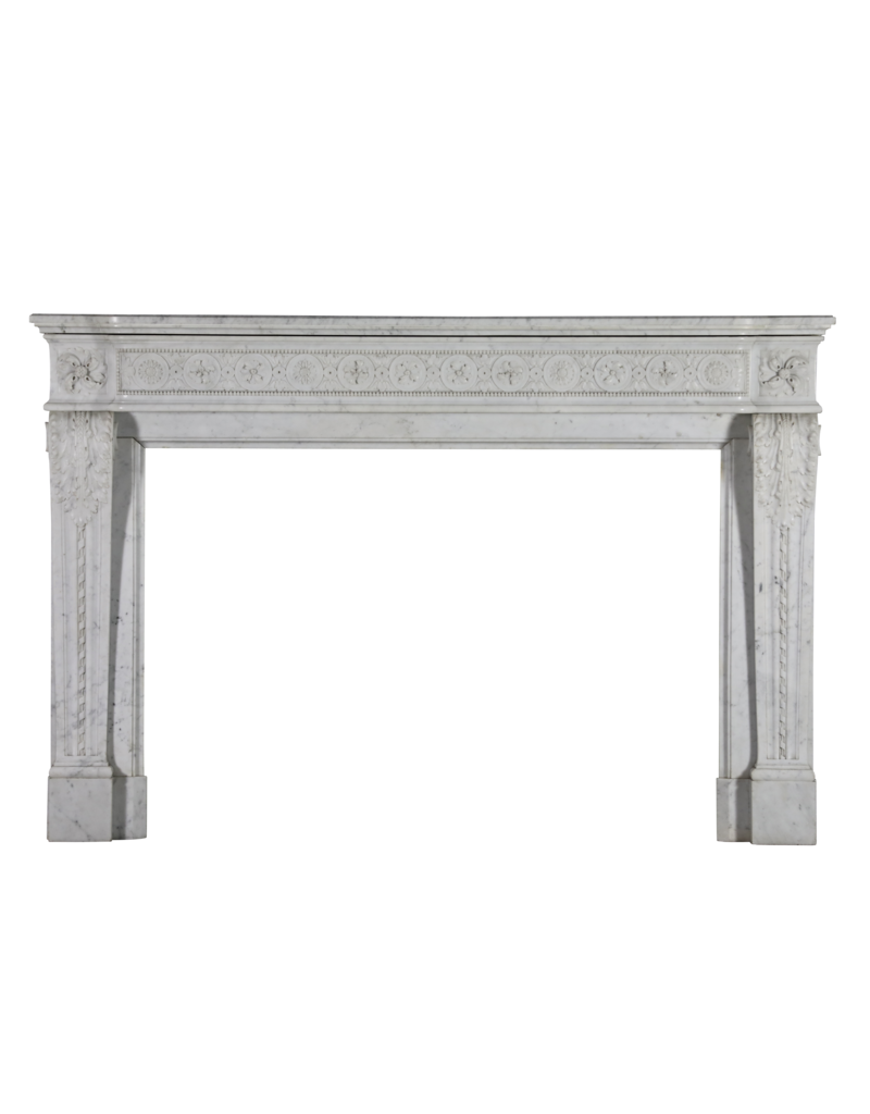 Haussmannien Classic White Marble Fireplace