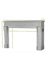 Haussmannien Classic White Marble Fireplace