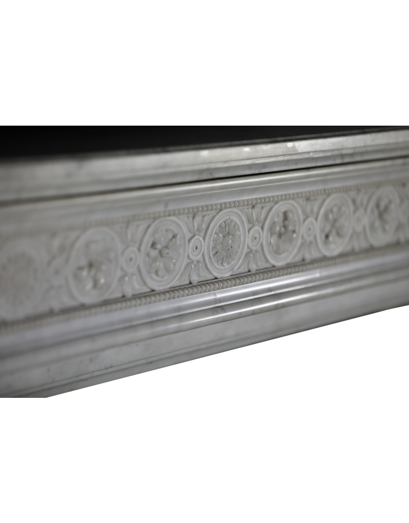 Maison Leon Van den Bogaert Haussmannien Classic White Marble Fireplace