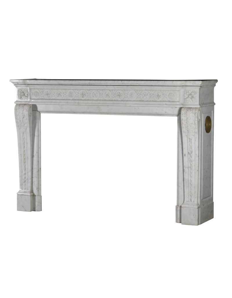 Haussmannien Classic White Marble Fireplace