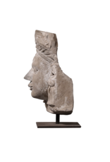 Antique Stone Head With Original Patina