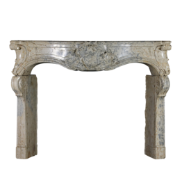 Exceptional French Marble Stone Fireplace