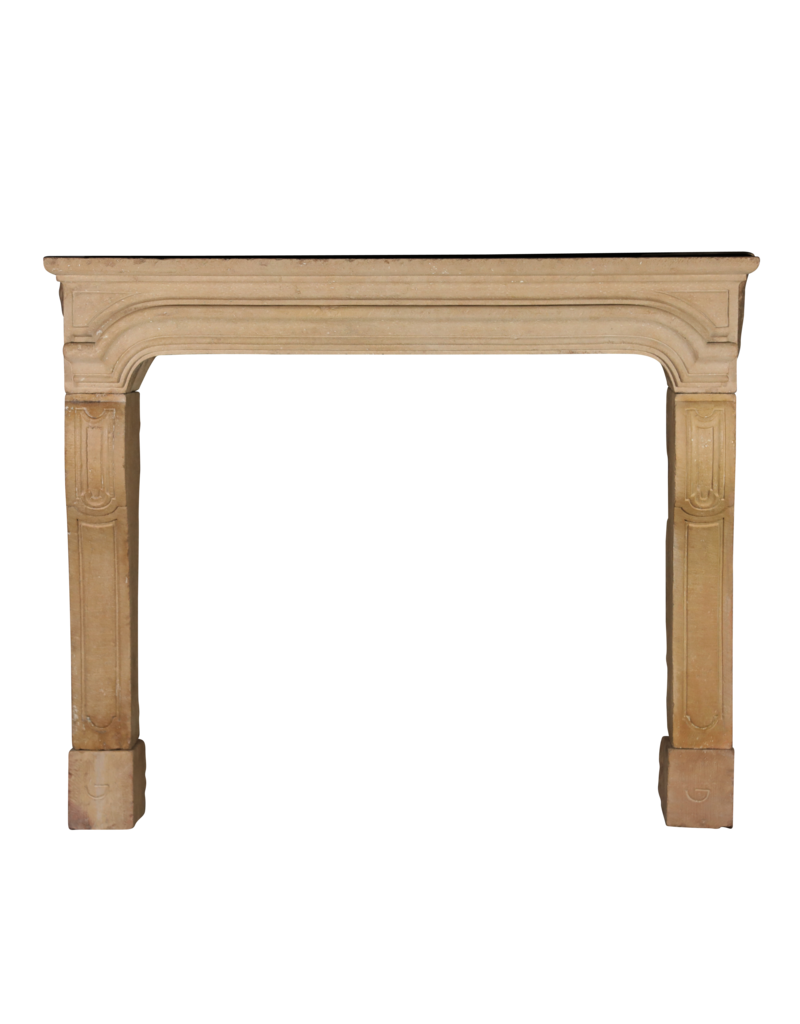 Cosy French Provence Style Limestone Fireplace