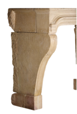 Maison Leon Van den Bogaert Gemütlicher Kamin aus Kalkstein aus französischen Provence-Stil