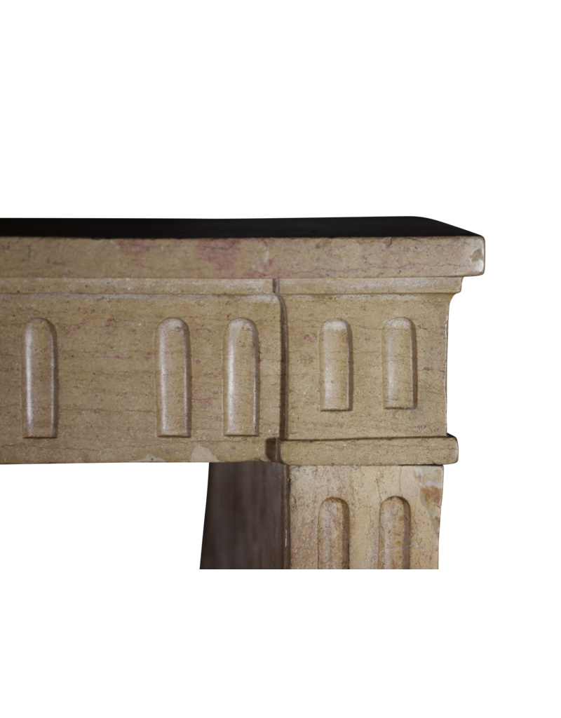 Maison Leon Van den Bogaert Timeless Multi Color French Stone Fireplace