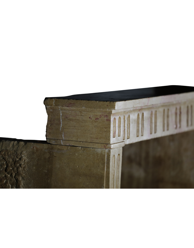 Maison Leon Van den Bogaert Timeless Multi Color French Stone Fireplace
