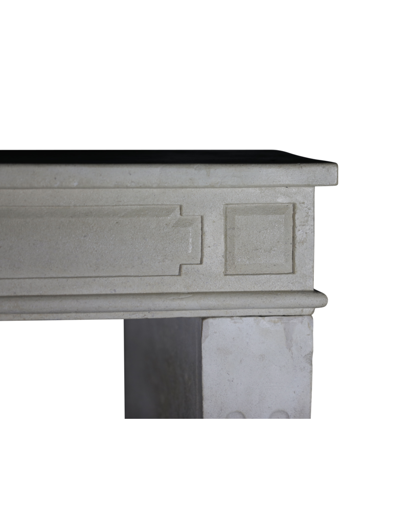 Maison Leon Van den Bogaert Classic Chic French White Limestone Fireplace