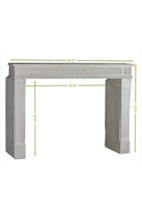 Maison Leon Van den Bogaert Klassischer schicker französischer weißer Kalksteinkamin