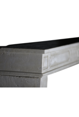 Maison Leon Van den Bogaert Classic Chic French White Limestone Fireplace