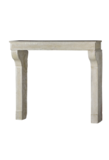 Elegant French Limestone Fireplace Surround