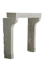 Elegant French Limestone Fireplace Surround