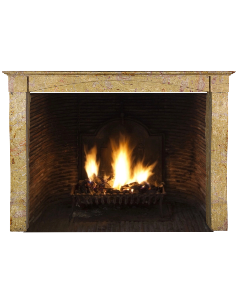 Small Colourful Stone Fireplace