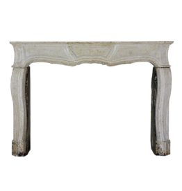 Classic Timeless French Louis XIV Style Stone Fireplace