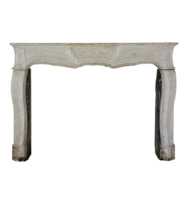 Maison Leon Van den Bogaert Classic Timeless French Louis XIV Style Stone Fireplace