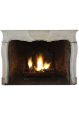 Classic Timeless French Louis XIV Style Limestone Fireplace
