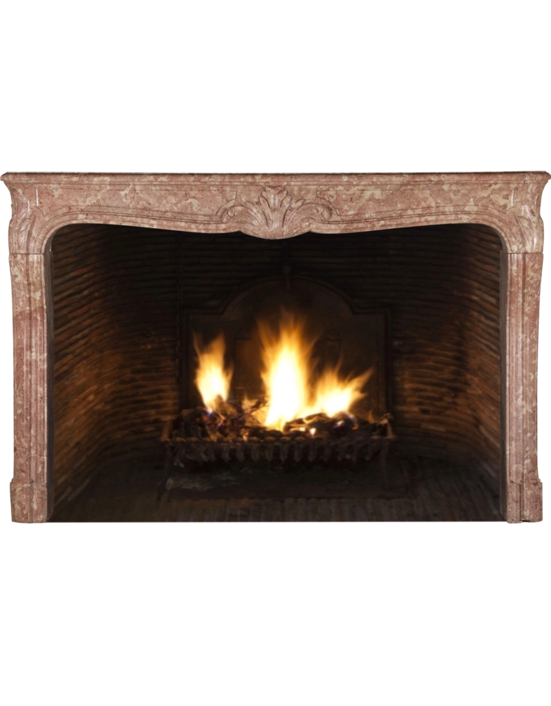 Maison Leon Van den Bogaert Extra Wide Marble Stone Fireplace