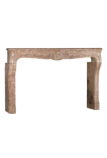 Maison Leon Van den Bogaert Extra Wide Marble Stone Fireplace