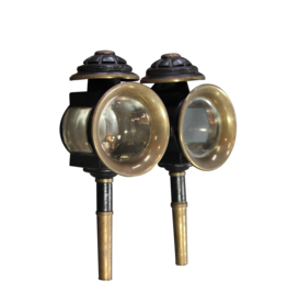 Maison Leon Van den Bogaert Une Paire De Lampes De Calèche