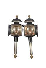 Une Paire De Lampes De Calèche Anciennes