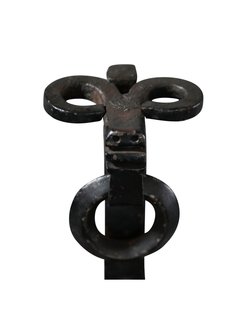 Maison Leon Van den Bogaert Medieval Pair Of Andiron