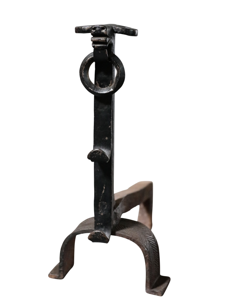 Maison Leon Van den Bogaert Medieval Pair Of Andiron