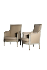 Paar Sitze im Louis XVI-Stil