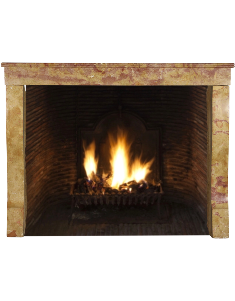 Italian Decor Stone Fireplace