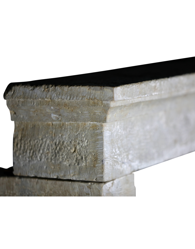 Maison Leon Van den Bogaert Bicolor French Stone Fireplace