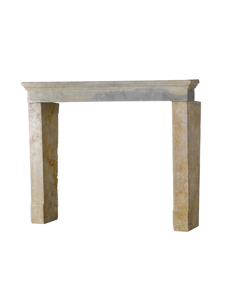 Bicolor French Stone Fireplace