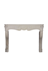 Traditional French Limestone Antique Fireplace Surround