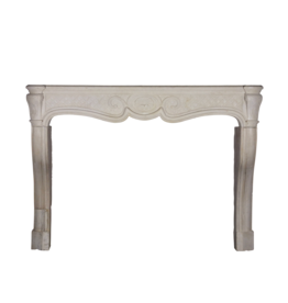 A Classic French Limestone Antique Fireplace Surround