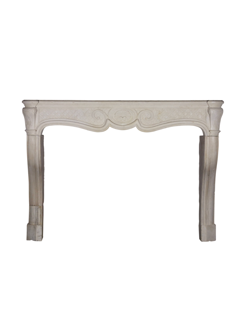 Traditional French Limestone Antique Fireplace Surround