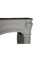 Traditional French Limestone Antique Fireplace Surround