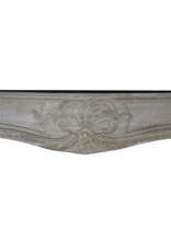 Classic French Limestone Fireplace