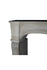 Classic French Limestone Fireplace