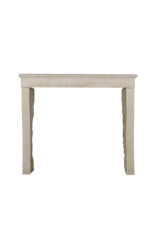 French Rustic Limestone Fireplace Mantle