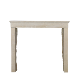 Maison Leon Van den Bogaert Reclaimed Small French Limestone Fireplace