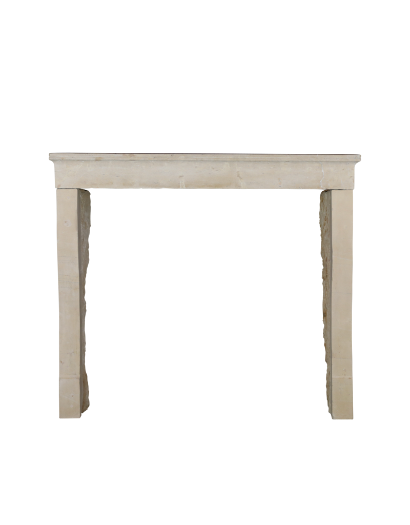 French Rustic Limestone Fireplace Mantle